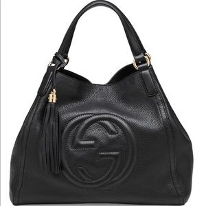 Authentic GUCCI Soho Tote Bag Shoulder Bag Leather